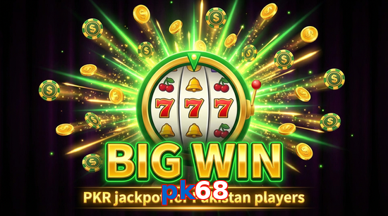 Big win animation on Pk68 slot game
